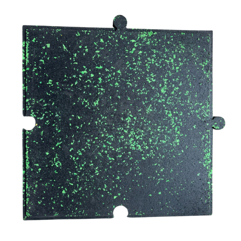 Piso liso con chispas verdes