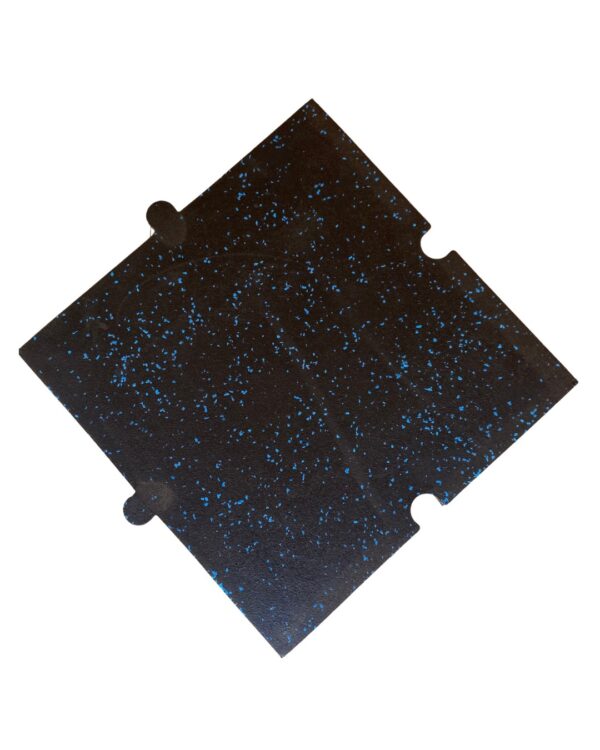 Piso de Caucho Liso con Chispas Azules