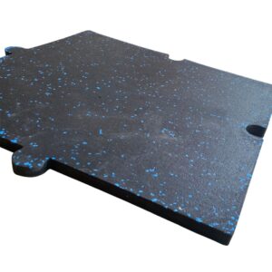 Inicio 27 Piso de Caucho Liso Grosor 2CM con Chispas azules