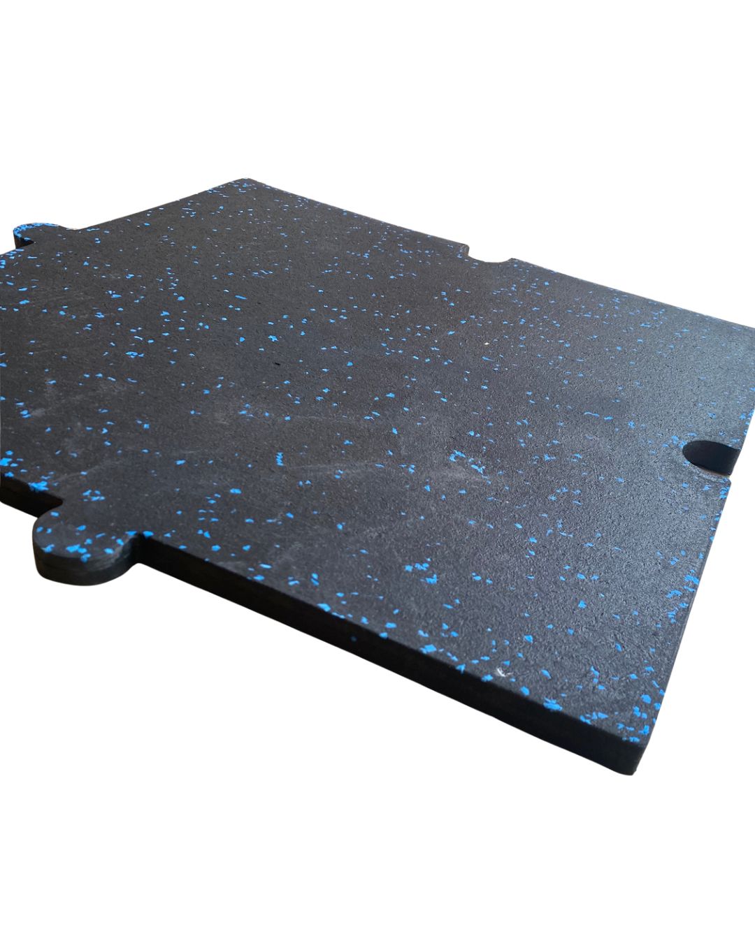 Piso de Caucho Liso Grosor 2CM con Chispas azules 1 Piso de Caucho Liso Grosor 2CM con Chispas azules